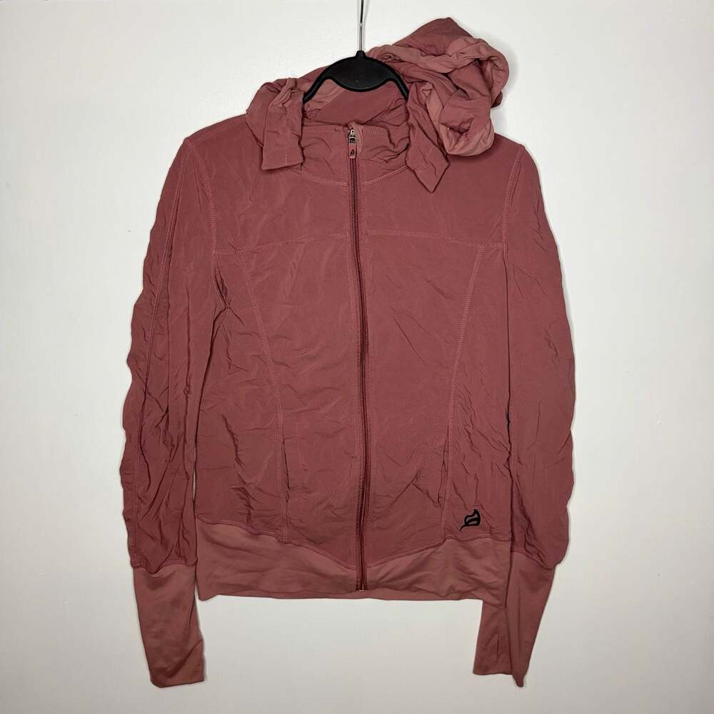 P'tula Full Zip Hooded Athleisure Jacket with Thumbholes Size Medium